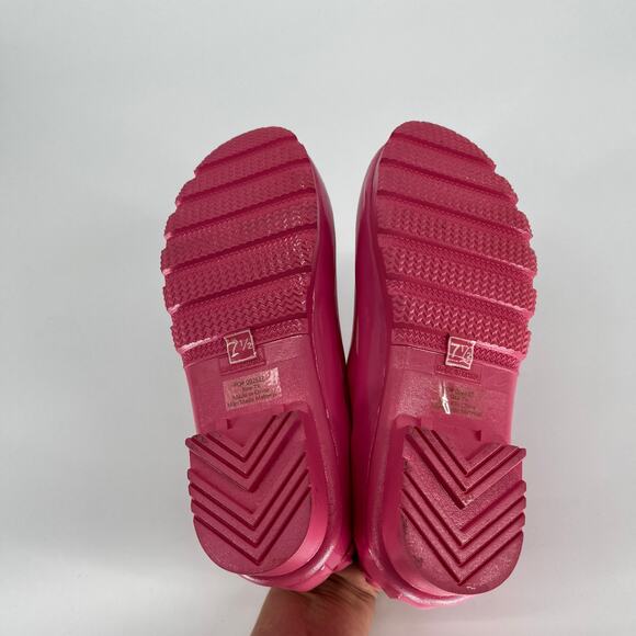 Journee Rainer Polka Dot Rain Booties Pink – Size 7.5 - Picture 11 of 13